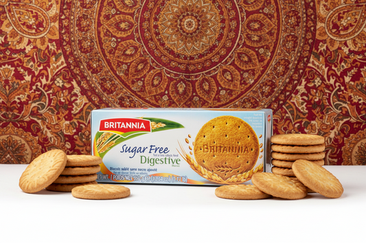 BRITANNIA SUGAR FREE DIGESTIVE BISCUITS 350GM