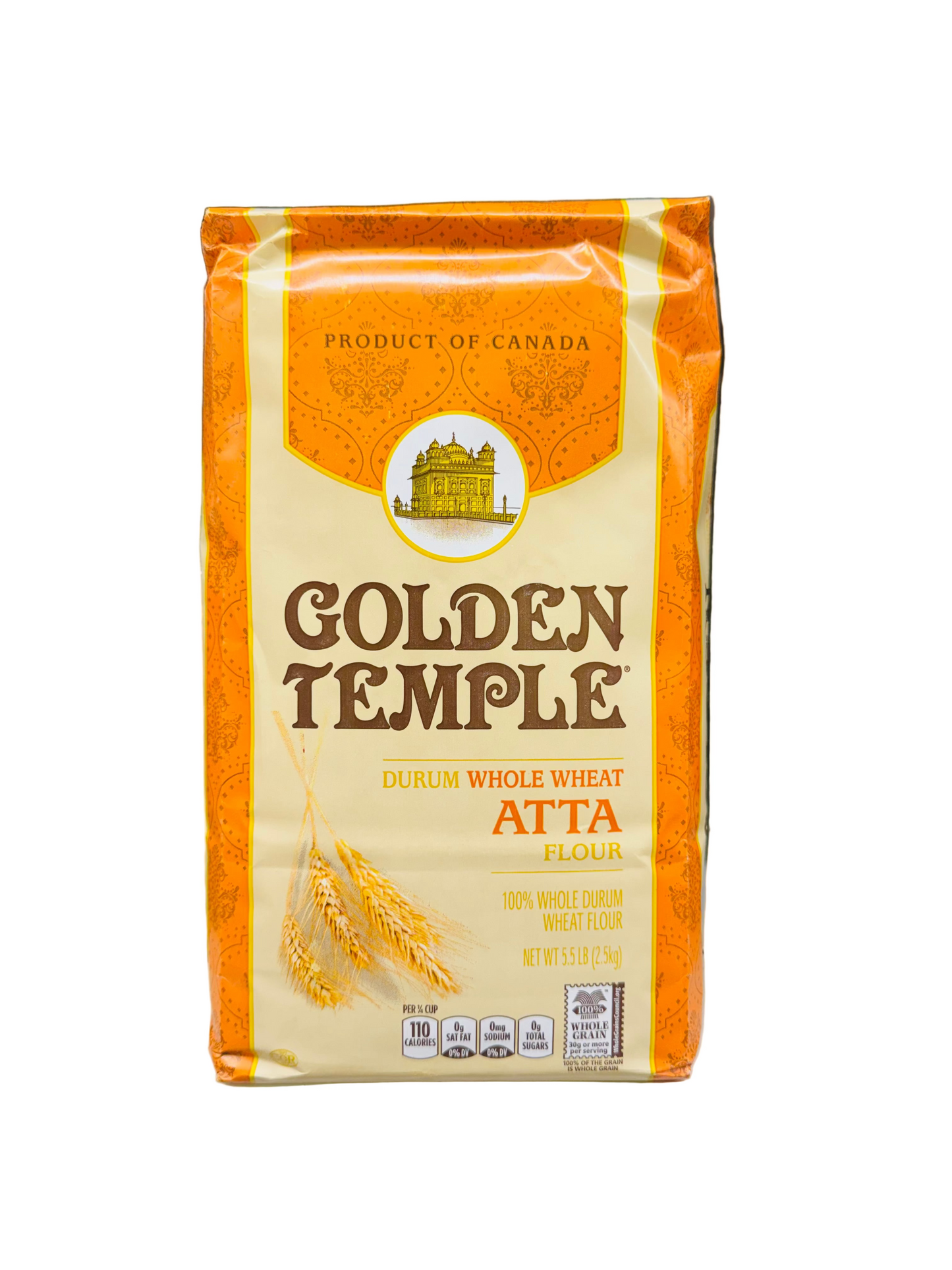 GOLDEN TEMPLE DURUM WHOLE WHEAT ATTA 5.5LB