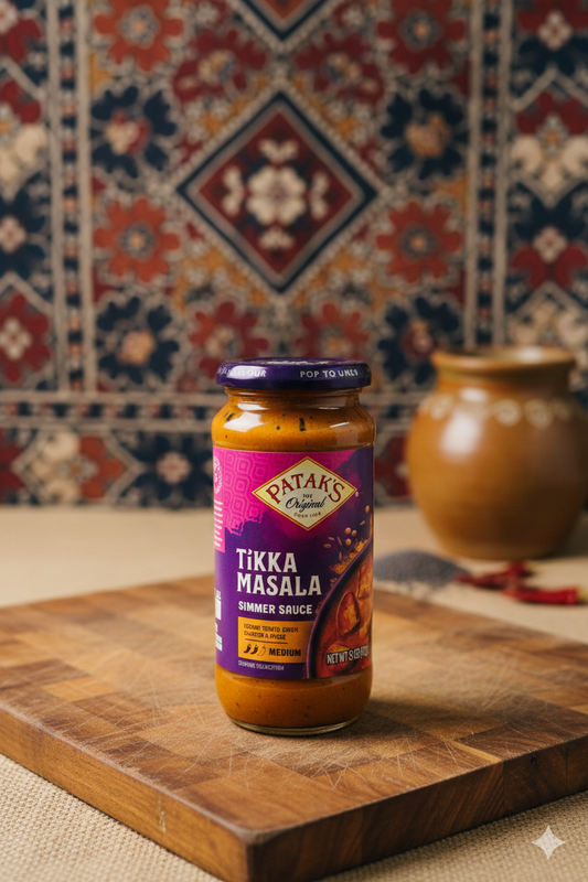 PATAK’S TIKKA MASALA SIMMER SAUCE MEDIUM 15OZ