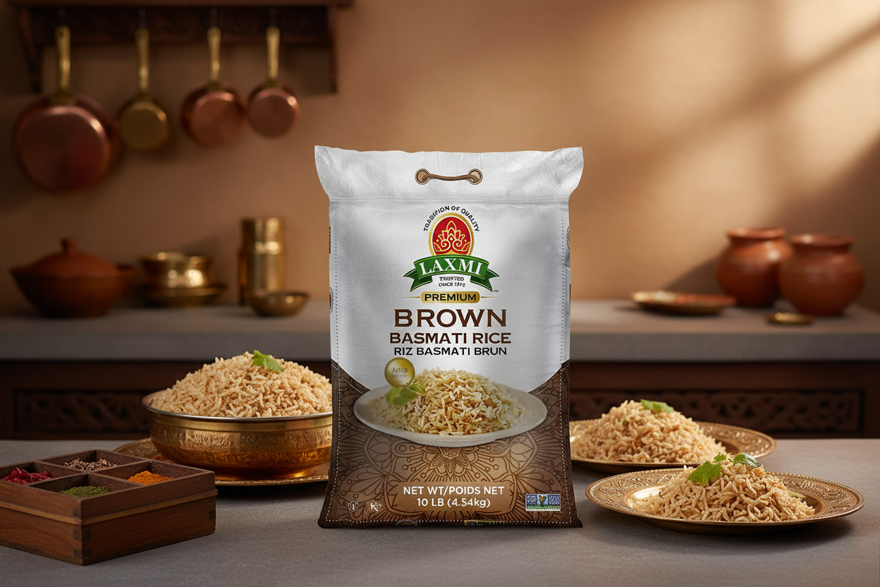 LAXMI BROWN BASMATI RICE 1OLB