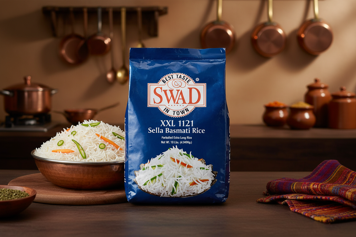 SWAD XXL 1121 SELLA BASMATI RICE 10LB